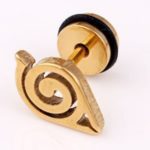 Unisex Titanium Steel Japanese Naruto Stud Earrings